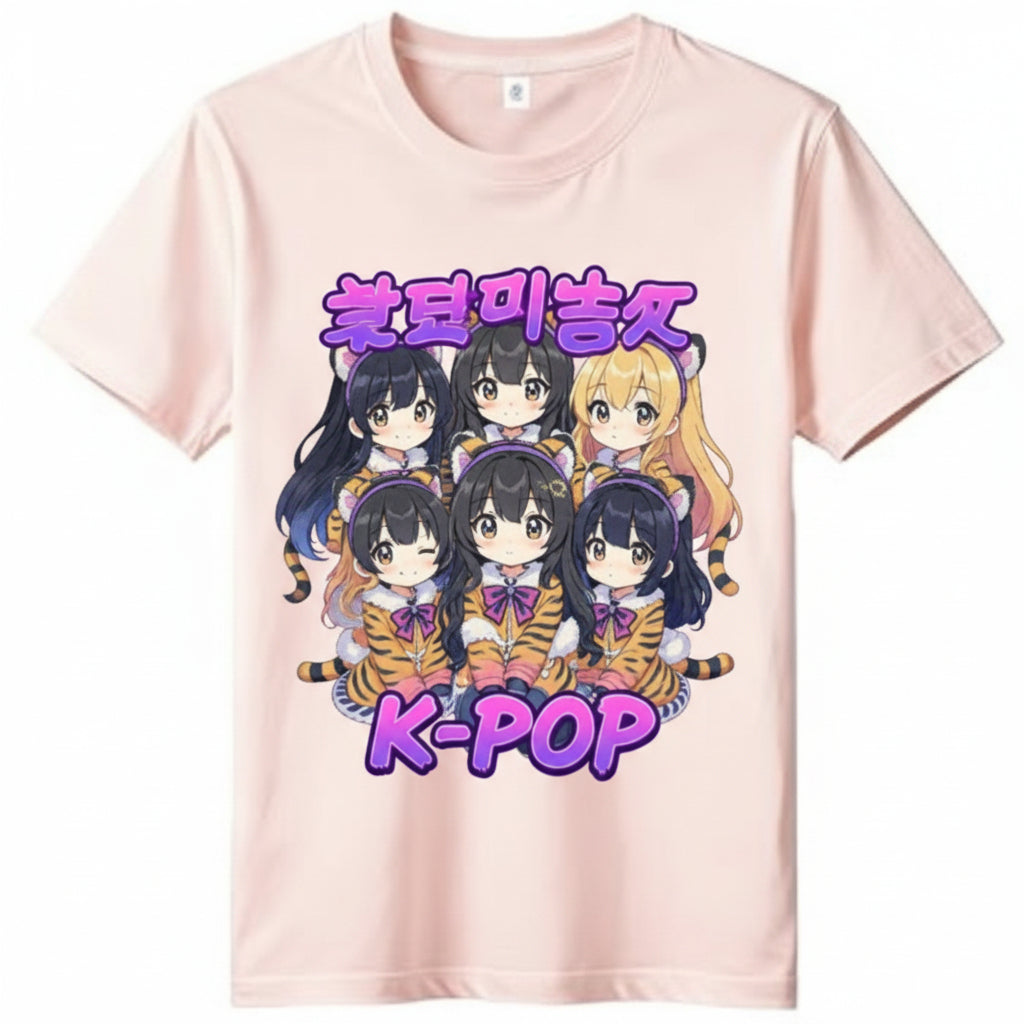 Kids/GIRLS/LADIES/Universal- K POP GENRE TEES KOREAN ANIMATION!XS sizes only ask for custom sizes through e- mail registry !